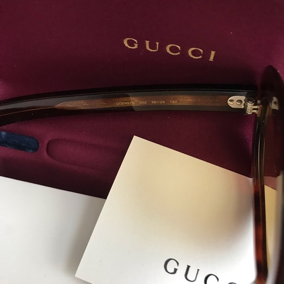 Gucci Women\'s Tortoise Round Sunglasses
